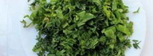 салат из зеленой гречки. Шаг 6