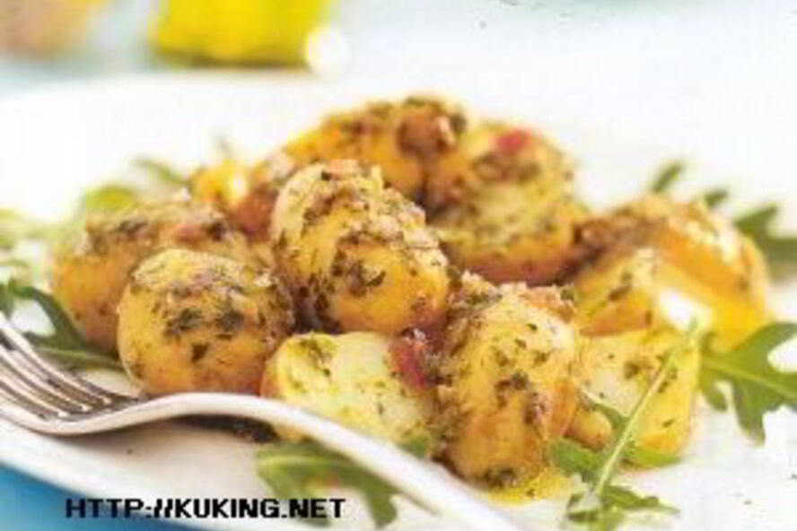 Рецепт итальянского картофельного салата с оливковым маслом