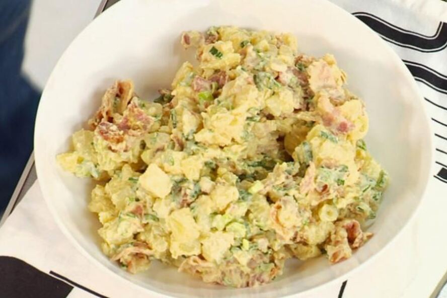 Рецепт картофельного салата с беконом