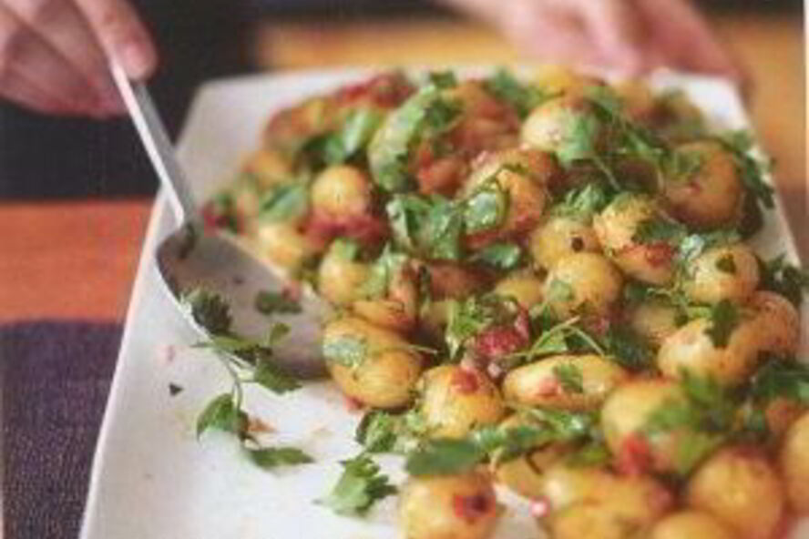 Рецепт картофельного салата с консервированным перцем