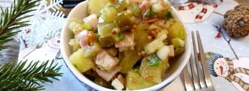 картофельный салат с копченой курицей. Шаг 5