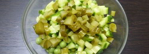 салат из картофеля и огурцов. Шаг 5