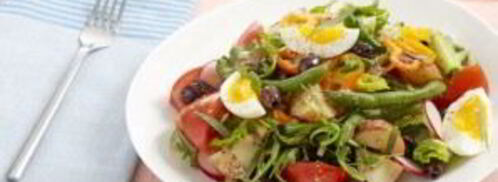 салат из картофеля и яиц. Шаг 8