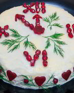 Салат из картофеля с копченой курицей