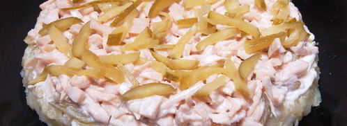 салат из картофеля с копченой курицей. Шаг 5