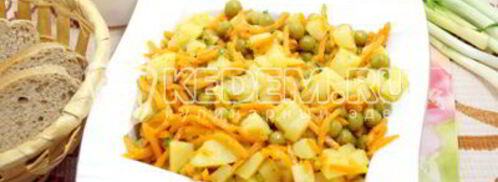 салат из картофеля с морковью по-корейски. Шаг 9