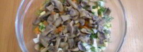 салат с картошкой и грибами. Шаг 5