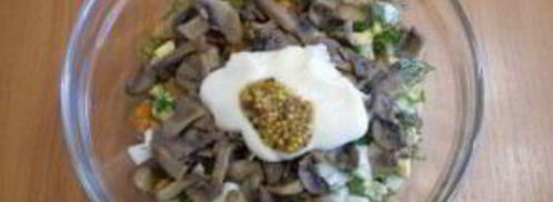 салат с картошкой и грибами. Шаг 6