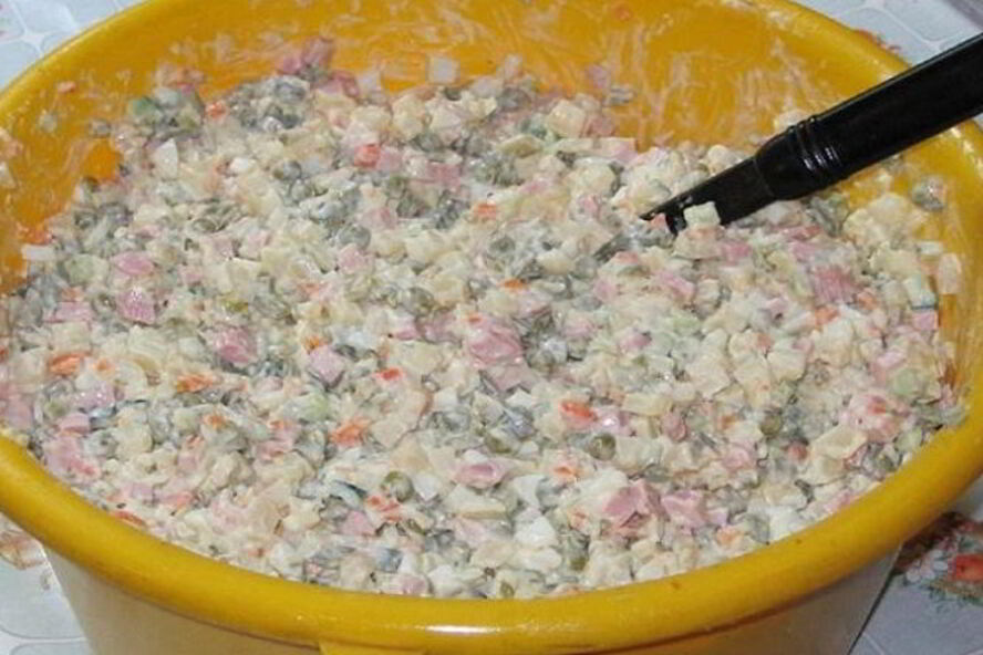 Рецепт классического салата оливье