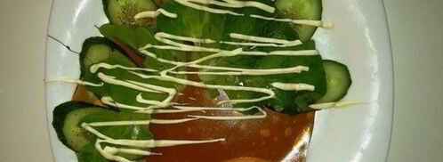 оливье по-царски со свиной вырезкой и креветками на желе из гранатового соуса. Шаг 7