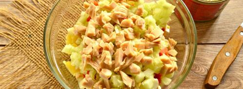 оливье с кальмарами. Шаг 4