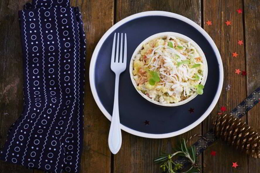 Рецепт оливье с камчатскими крабами