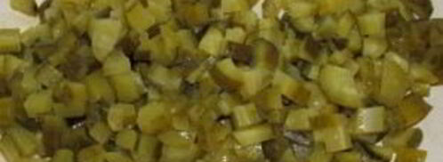 оливье с креветками и авокадо. Шаг 7