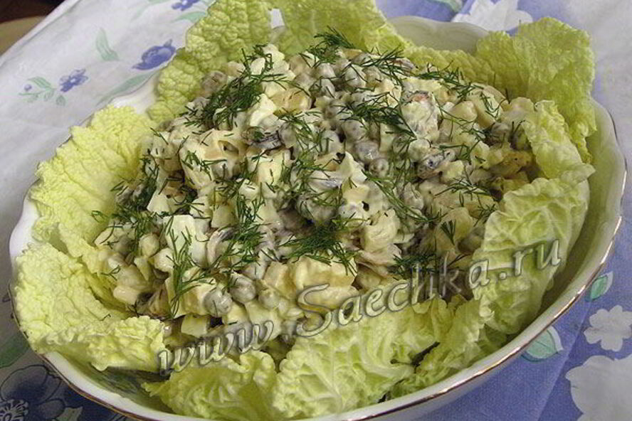 Рецепт оливье с курицей