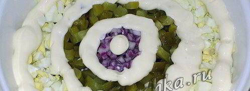 оливье с курицей. Шаг 5