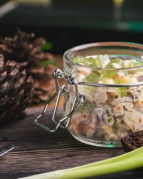 Оливье с ростбифом