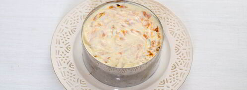 оливье с семгой. Шаг 10