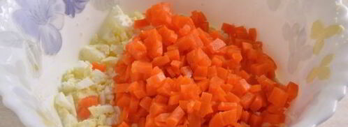 оливье с тунцом. Шаг 4