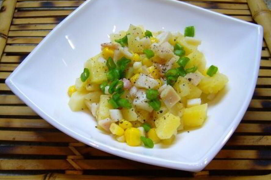 Рецепт постного салата оливье