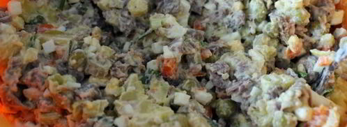 салат оливье с говядиной. Шаг 5