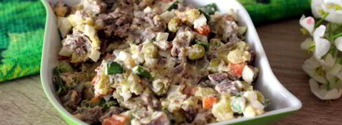 салат оливье с говядиной. Шаг 6