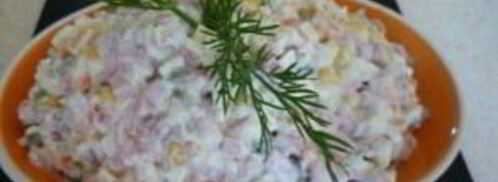 салат оливье с копченой колбасой. Шаг 4