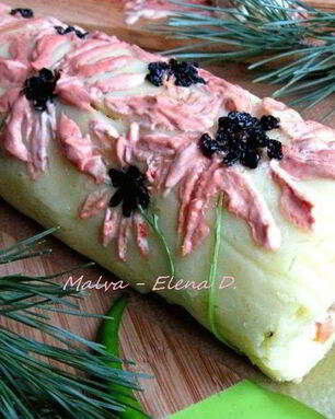 Салат-рулет оливье