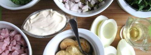 салат-рулет оливье. Шаг 3