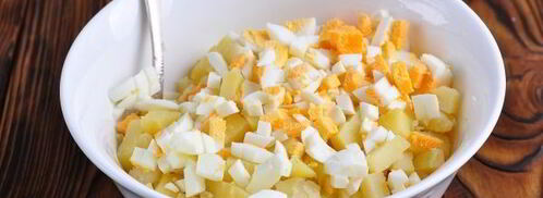 салат-закуска оливье в ветчине. Шаг 8