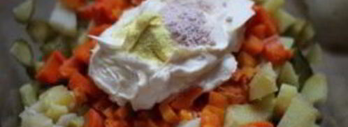 вегетарианский оливье. Шаг 5