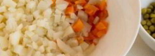 вегетарианский салат оливье. Шаг 3