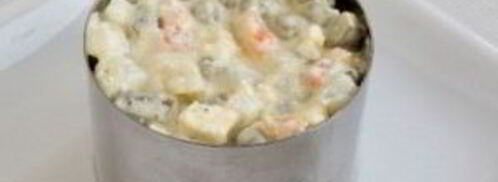 вегетарианский салат оливье. Шаг 9