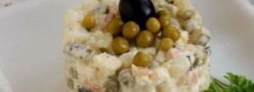 вегетарианский салат оливье. Шаг 10