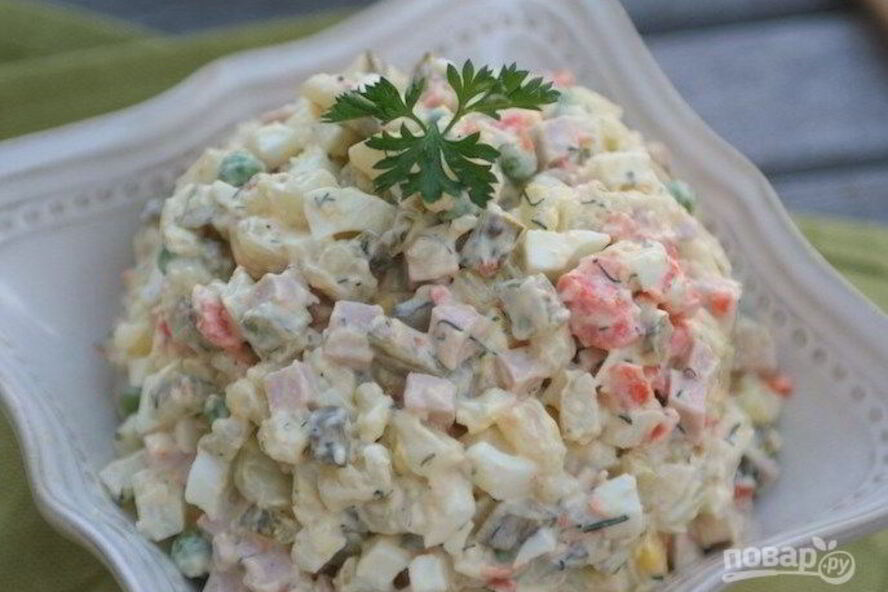 Рецепт вкусного салата оливье