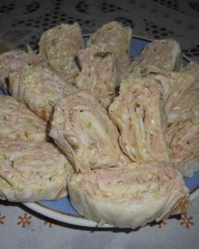 Закуска Оливье-рулет