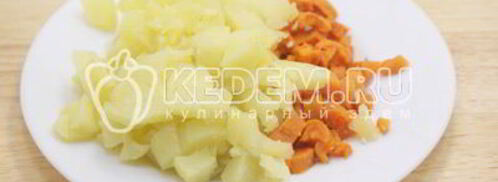 заливное оливье. Шаг 6