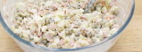 заливное оливье. Шаг 7