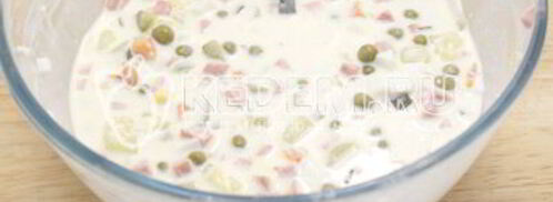 заливное оливье. Шаг 8