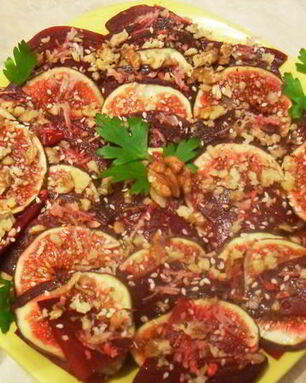 Салат из свеклы с инжиром