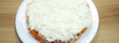 классический салат мимоза. Шаг 9