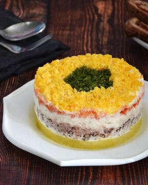 Мимоза с тунцом