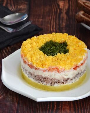 Мимоза с тунцом