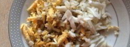 салат альтернативная мимоза. Шаг 3