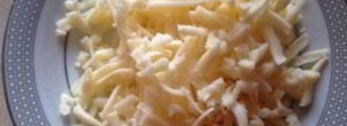 салат альтернативная мимоза. Шаг 4