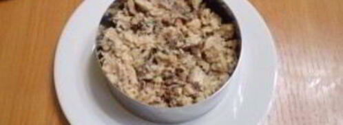 салат мимоза без картофеля. Шаг 8