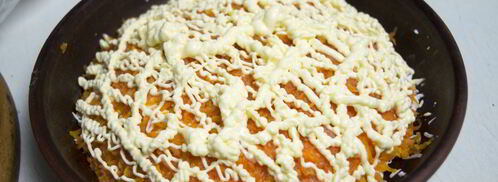 салат мимоза без картошки. Шаг 6