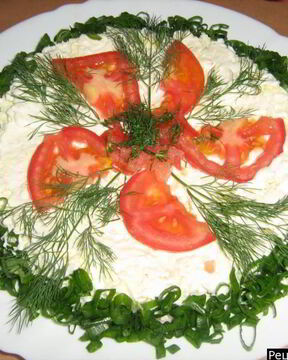 Салат Мимоза классическая с лососем