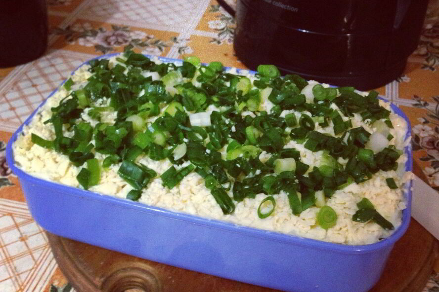 Рецепт салата мимоза легкий