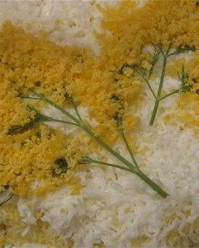 Салат Мимоза с лососем