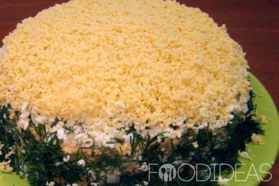 Рецепт салата мимоза с сыром